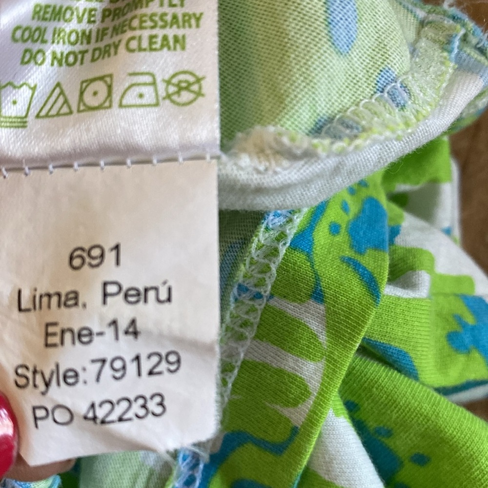Lilly Pulitzer Daniella T-Shirt Spectrum Dress LARGE 79129 - Picture 8 of 8